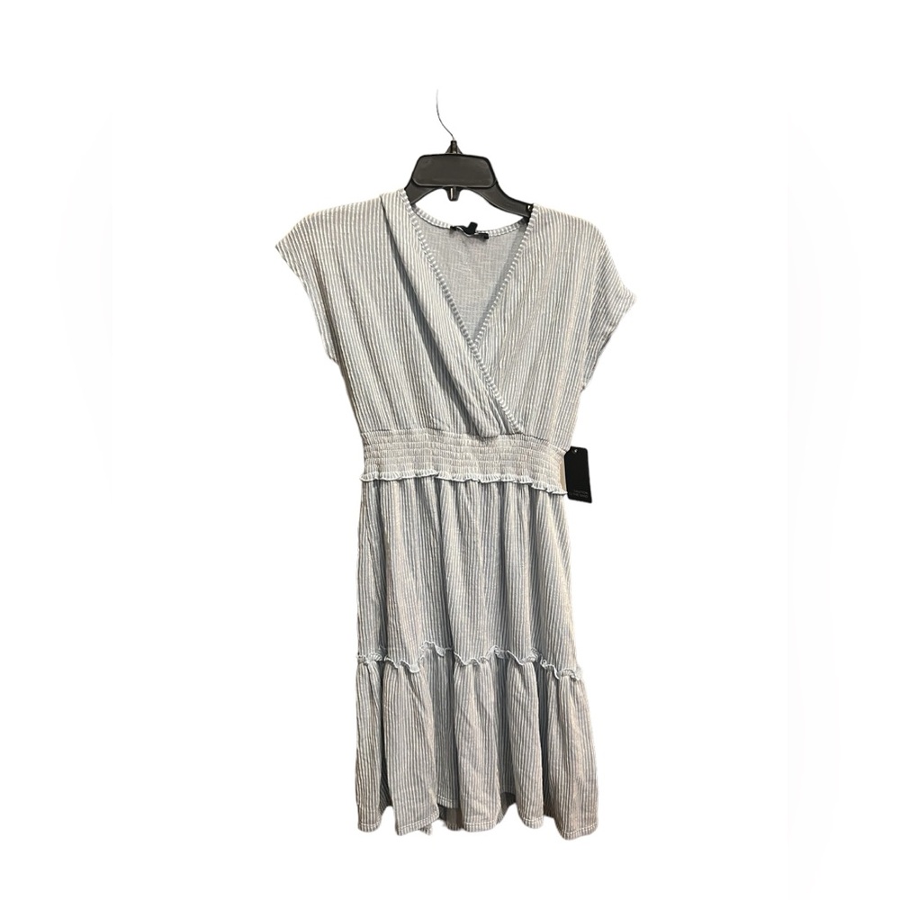 White and Blue Striped Dress